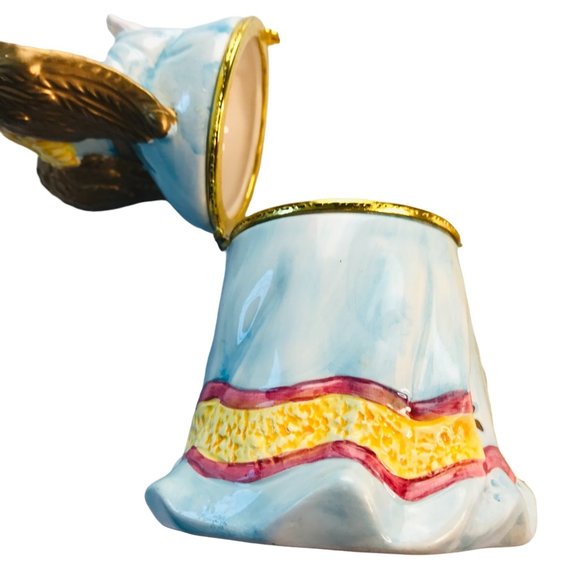 Angel Trinket box Home Decor Vintage Collectible Figurine 8" H - Picture 10 of 12